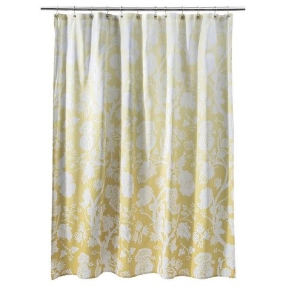 Yellow ombré shower curtain!